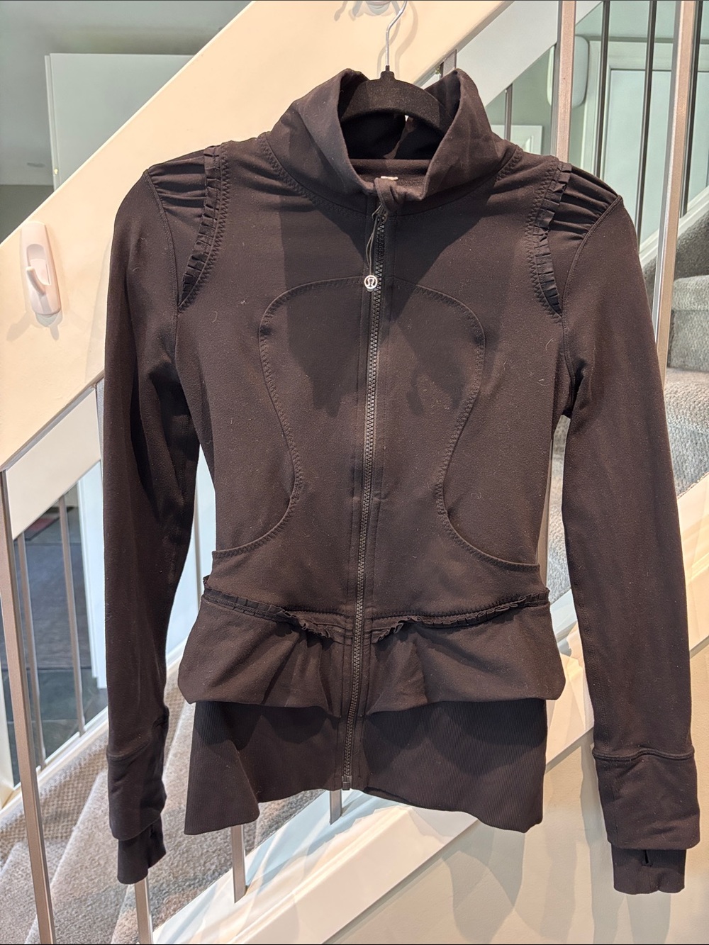 LULULEMON Ruffle Jacket with peplum hem